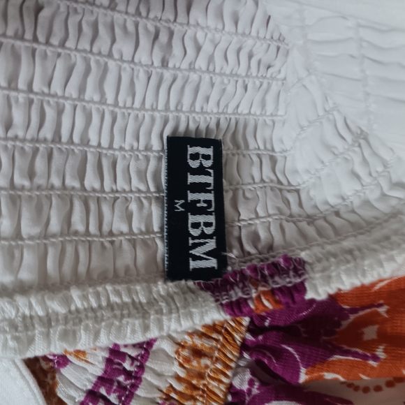 Chic White and Purple Maxi Dress - Picture 6 of 11